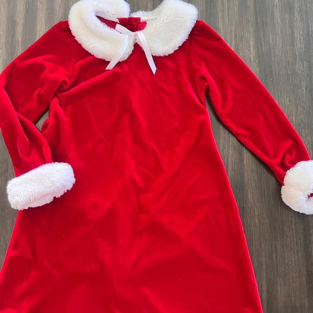 Girls Brooke Lindsey Santa Dress sz 6